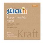 Gıpta Stickn Kraft Notes 100 Yaprak 76x76 Yapışkanlı Not Kağıdı