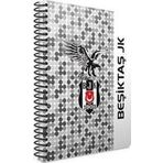 Gıpta Taraftar-Bjk Spiralli A6 Ofset Pp Kapak Bloknot 80 Yaprak Çizgili 3-8320000-2011