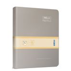 Gıpta The Book Pastel 20x28 400 Yaprak 4 Bölmeli Sert Kapak Ciltli Defter (3486) Kareli Pastel Gri