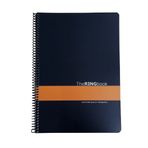 Gıpta The Ring Book Turuncu Şeritli Pp Kapak 80 Yaprak A4 Kareli Spiralli Defter