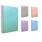 Gıpta Thebook Spiralli 17 x 24 cm 100 Yaprak Kareli Sert Kapaklı Bloknot