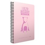 Gıpta UBook 3258 Pastel Pembe Kareli A5 80 Yaprak Plastik Kapak Spiralli Defter
