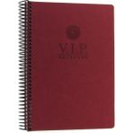 Gıpta Vip Bordo Sert Kapak 140 Yaprak 17x24 cm Çizgili Spiralli Defter