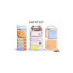 Gıpta Yapışkanlı Not Kağıdı Postit 3 Adet set 9 Bez Çanta Hediyeli