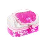 Girabrilla Payetli Lunch Box TM-1023 Parlak Tasarım ve Kullanışlı İç Bölme ile Kapasite - Fuşya