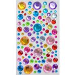Giraffe Sticker Taş Sticker Renkli Yuvarlak Yapışkanlı Saç , Yüz Ve Tırnak Taşı Yılbaşı Süs Dekor Işıltılı Parlak