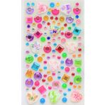 Giraffe Sticker Taş Yapışkanlı Saç, Yüz, Tırnak, Makyaj ve Süs Taşı Işıltılı Parlak (Desenli, Kalp Orta Boy)