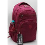 Giray Collection Günlük Krinkıl Kumaş Unisex Okul Sırt Çantası 1800 - Bordo