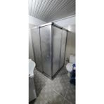 Girayduş 100X100 Köşe Girişli Parlak Profil Mika Duşa Kabin