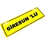 GİRESUN 'LU Yazılı Sarı Dekor Plaka Sök Tak Pratik yeni nesil