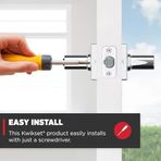 Giriş Kapı Kolu Kilitli Anahtarlı, Güvenli Anahtarlı Ters Çevrilebilir Kol Dışı, Kapı Kilidi, Ön Giriş Yatak Odaları İçin, Cilalı Krom, Seçmeye Dayanıklı Smartkey Rekey Güvenlik