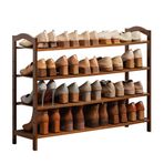 Giriş Yolu için Bambu Ayakkabılık - Oturma Odası Banyo Ofis için 3/4/5/6 Katmanlı Basit Depolama Rafı - 8.90×25×68cm Şık ve Yerden Tasarruflu Tasarım