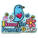 Girl I Know The Promise & The Law Eğlenceli Yamalar Armalar Rozet Kılavuzu Kuş Demir On Patch