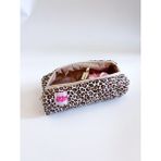Girlsy Bags Leopar Desenli Tek Gözlü Kalemlik Fermuarlı Coquette Kalem Kutusu 21X10X7 Ölçüler