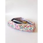 Girlsy Bags Lila Çiçekli Saç Maşa Düzleştirici Çantası Airwrap Airstrait Için Uyumlu Büyük Seyahat Çantası