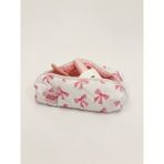 Girlsy Bags Pembe Kurdeleli Yıkanabilir Tek Gözlü Kalemlik Fermuarlı Tekil Kumaş Kalem Kutusu
