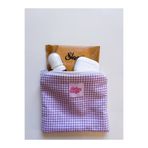 girlsybags Lila Pötikareli Mini Bozuk Para Cüzdanı, Ped Çantası, Mini Makyaj Çantası