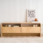 Girona Tv Sehpası, Meşe, 140 Cm