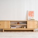 Girona Tv Sehpası, Meşe, 180 Cm