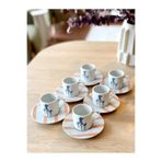 Girye Desen2 6 Kişilik 12 Parça Kahve Fincanı 90Cc 04Ppo000642