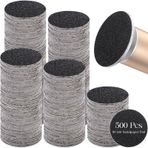 Gisafai 500 adet değiştirilebilir zımpara kağıdı dolum diskleri toplu 80 Grit yedek zımpara pedi diskler elektrikli ayak dosyası nasır sökücü aracı siyah ayak dosya diskleri erkekler kadınlar için