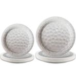 gisgfim 48 adet Golf doğum günü plakaları malzemeleri kağıt Golf parti süslemeleri spor tema tatlı yemek tabakları tek kullanımlık Golf parti iyilik dekorasyon çocuk doğum günü partisi bebek duş