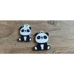 Git 3D 3D Panda Anahtarlık Kadın-Erkek (2 Adet)