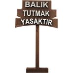 Git 3D Balık Tutmak Yasaktır Tabelası,Akvaryum Süs Eşyası, Dekoru, Aksesuarı