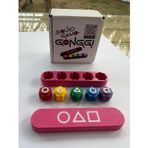 Git 3D Pembe Kutulu, Çelik Bilyalı, Ağırlıklı Gonggi-Squid Game 5 Taş Oyunu-Kalamar Oyunu-Beş Taş Kore