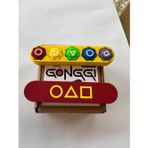 Git 3D Sarı Kırmızı Kutulu Gonggi,Bilyeli,Sesli Squid Game Oyunu, 5 (Beş)Taş Oyunu, Doğum Günü Hediyesi