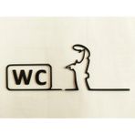 Git 3D Wc Yazısı Duvar Dekoru