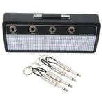 Gitar Fişi Depolama Kutusu W MONTAJ Gitar Amplifikatör Anahtar Tutucu Rafı 4 PCS Anahtar Zincirleri AMP AMP KEY GİBER MONTAJ KEYİ YS VE KURULUM