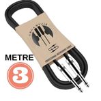 Gitar Jack Kablosu Çelik Uç 3m-elektro Akustik Bas Keman Kemençe