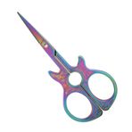 Gitar makası el sanatları, sanat, el sanatları ve dikiş azotları, retro moda form antik Shears Art Vintage Craft Schneider Multikolen çalışma komodini multikolen (Colorful)