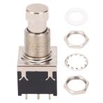 Gitar Pedal Kutusu Anahtarı Metal PVC Ses Ekipmanları Için Yüksek Sıcaklığa Dayanıklı (Siyah)