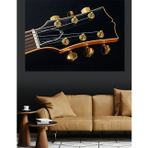 Gitar Sapı Yakın Çekim Dekoratif Kanvas - Mdf Ahşap Tablo