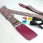 Gitar ve Ukulele Askısı, Guıtar Strap, Bağlantı Ipi ve Pena Hediyeli - Numeros