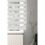 Givayo 100x260 cm Stor Beyaz Dar Pliseli Zebra Stor Perde