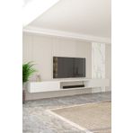 Givayo Mobilya Givayo Givayo Troya Tv Ünitesi 250 Cm Duvara Monte 3 Modül Beyaz