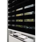 Givayo Mobilya GİVAYO STOR BAMBU ZEBRA STOR PERDE PARLAK SİYAH