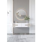 Givayo Mobilya İon Dresuar Gold 100 Cm Beyaz