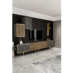 Givayo Mobilya Kylie Tv Unitesi 200 Cm Antrasit Ceviz