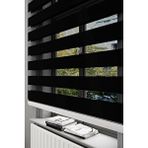 Givayo Stor Givayo Stor Parlak Siyah Bambu Zebra Stor Perde 110 X 200 Siyah