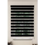GİVAYO STOR Siyah Bambu Zebra Perde