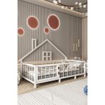 Givayo Wood's Wilma Bebek Çocuk Montessori Mdf Yatak - Beyaz - 60 x 120 cm