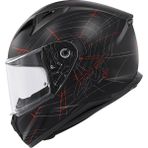 Givi 50.7 Phobia Kapalı Motosiklet Kaskı Mat Siyah - Kırmızı