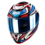 Givi 50.9 Atomic Full Face Siyah Gri Kırmızı Motosiklet Kaskı