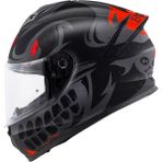 Givi 50.x Bones Mat Siyah-Kırmızı Kapalı Motosiklet Kaskı