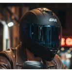 Givi 50.x Fullface Motosiklet Kaskı Mat Siyah Spectra Mavi Camlı
