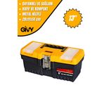 GİVY Metal Kilitli Takım Çantası Otcm 13'' | Mini Takım Sandığı | Kompakt El Aleti Kutusu